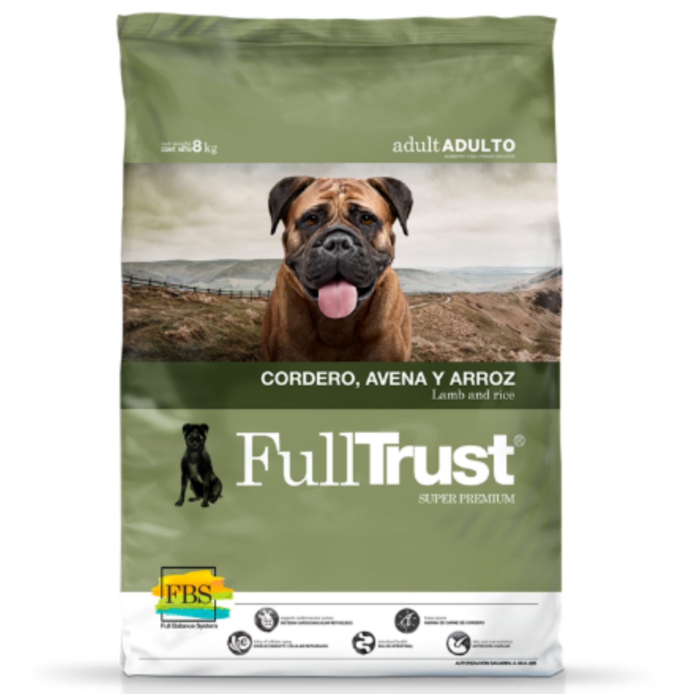 Full Trust Perro Adulto Cordero, Avena Y Arroz