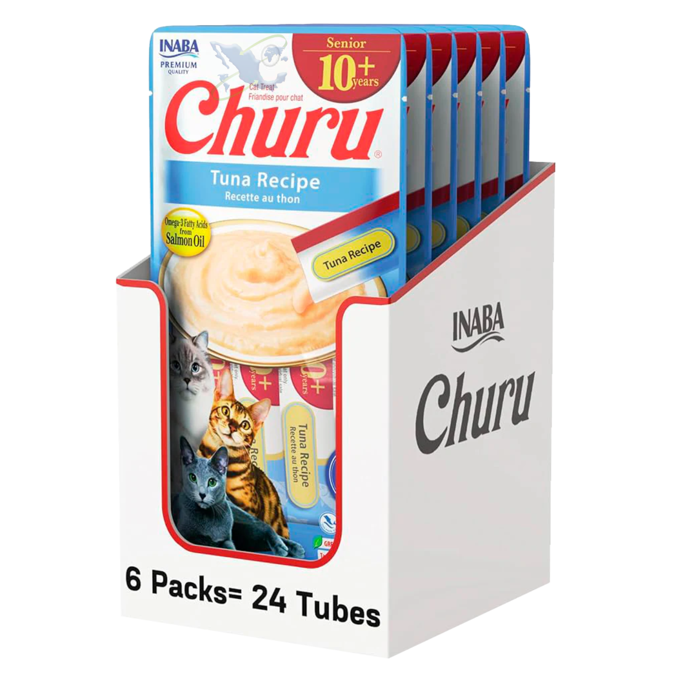 Churu Senior Receta De Atún Para Gatos Mayores (Caja Con 6 Sobres)