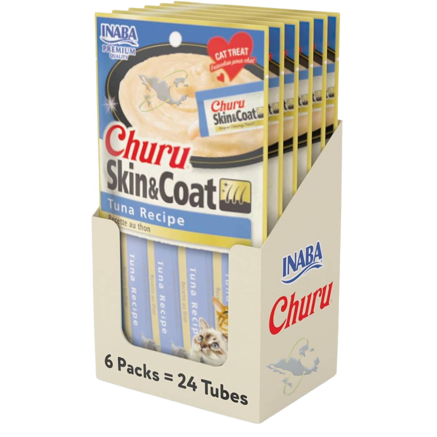 Churu Skin & Coat Receta De Atún Para Gatos (Caja Con 6 Sobres)
