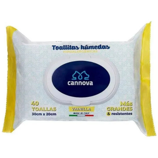 Cannova Toallitas Húmedas Aroma Vainilla