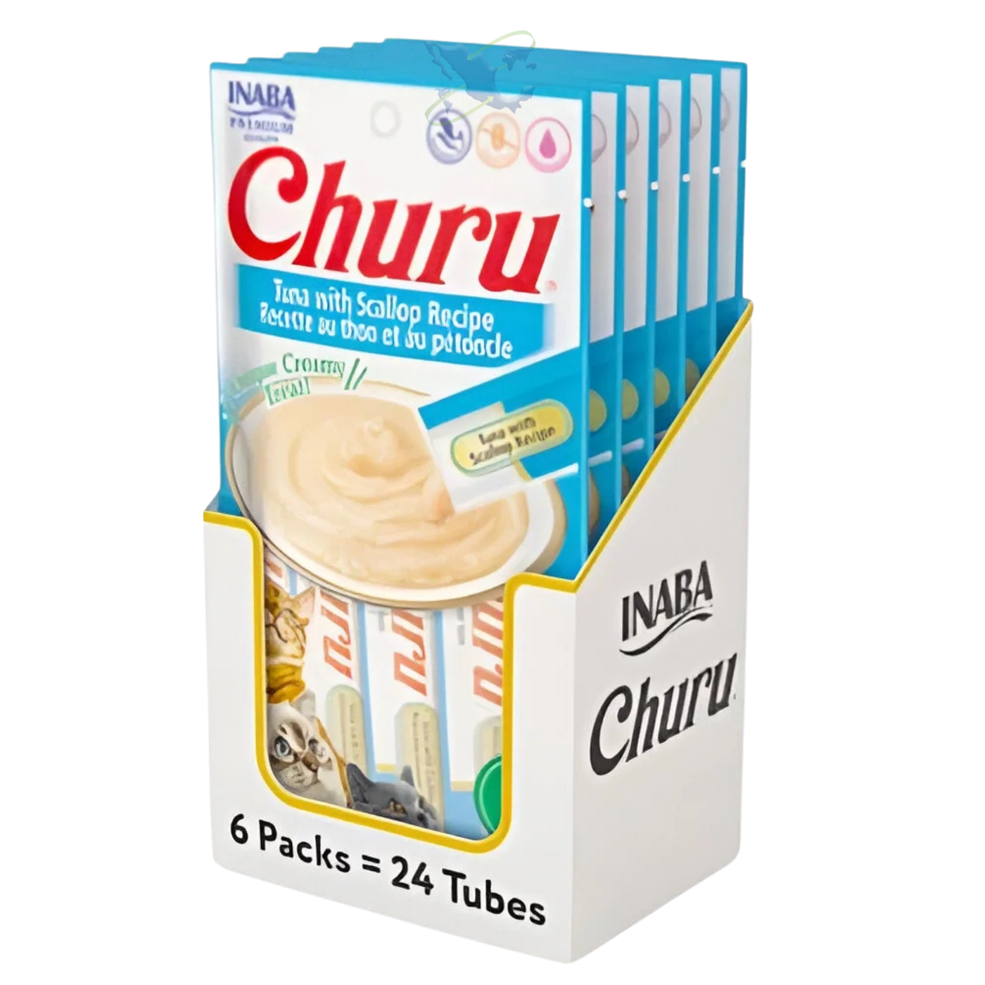 Churu Receta De Atún Con Vieira (Caja Con 6 Sobres)