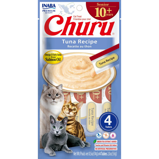 Churu Senior Receta De Atún Para Gatos Mayores (Sobre Con 4 Premios)