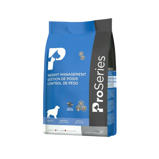 Pro-Series Weight Management Alimento para perros con sobrepeso y geriatras.