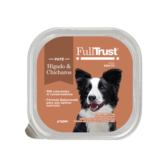 Full Trust Alimento Húmedo Perro Hígado Y Chícharos