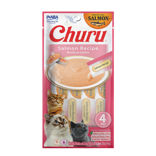 Churu Receta Salmón Para Gatos (Sobre Con 4 Premios)