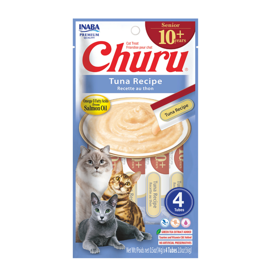 Churu Senior Receta De Atún Para Gatos Mayores (Sobre Con 4 Premios)