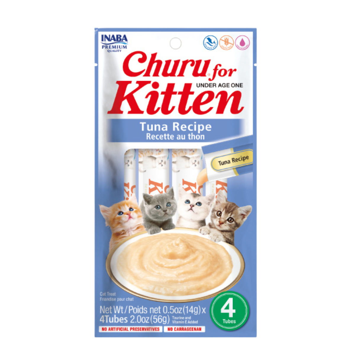 Churu Kitten de Atún para Gatitos (Sobre Con 4 Premios)