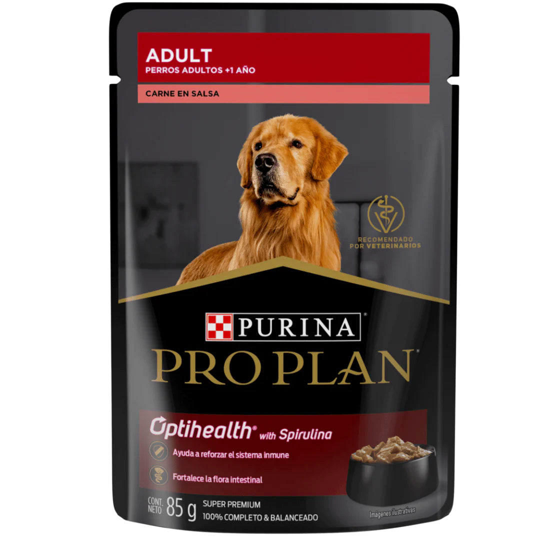 Pro Plan Perro Alimento Húmedo Adulto Carne Sobre 85 Gr